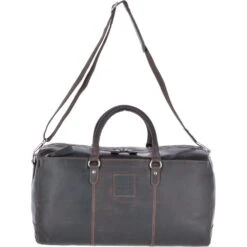 Large Leather Oily Hunter Holdall Brown : 1666