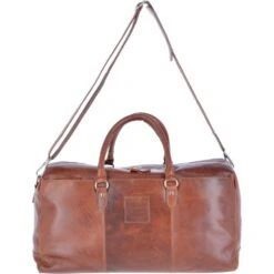 Large Leather Oily Hunter Holdall Tan : 1666