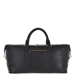 Large Leather Vintage Holdall Black : G-36 -Luxe Style Central large leather vintage holdall black g 36 p3817 16472 image
