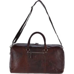 Large Leather Vintage Holdall Brandy : F-87 -Luxe Style Central large leather vintage holdall brandy f 87 p2402 11020 image