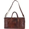 Large Leather Vintage Holdall Tan : F-87 -Luxe Style Central large leather vintage holdall tan f 87 p2403 11023 image