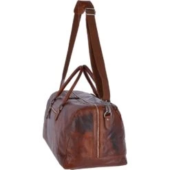 Large Leather Vintage Holdall Tan : F-87 -Luxe Style Central large leather vintage holdall tan f 87 p2403 11026 image