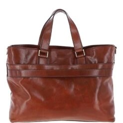 The Bridge Large Two Section Italian Leather Shopper Bag Brown: 006447401 14 -Luxe Style Central large two section italian leather shopper bag brown 006447401 14 p6322 22959 image