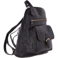 Large Vintage Leather Backpack Black – G28 -Luxe Style Central large vintage leather backpack black g28 p3628 15113 image