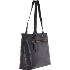 Large Vintage Leather Handbag Black – G29 -Luxe Style Central large vintage leather handbag black g29 p3630 15101 image
