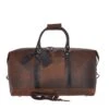 Large Vintage Leather Travel Holdall Brown: Marcus
