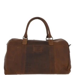 Large Vintage Leather Travel Holdall Tan: Jayden -Luxe Style Central large vintage leather travel holdall tan jayden p4213 18053 image