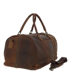 Large Vintage Leather Travel Holdall Tan: Jayden -Luxe Style Central large vintage leather travel holdall tan jayden p4213 18054 image
