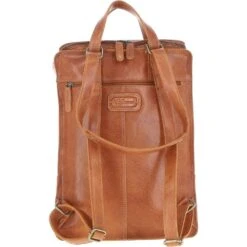 Large Waxy Leather Backpack Tan: Tommy -Luxe Style Central large waxy leather backpack tan tommy p6990 25773 image