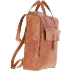 Large Waxy Leather Backpack Tan: Tommy -Luxe Style Central large waxy leather backpack tan tommy p6990 25774 image