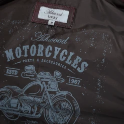 Leather Biker Jacket Bordeaux: Balmin -Luxe Style Central leather biker jacket bordeaux balmin p1387 7641 image