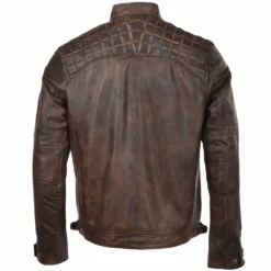 Leather Biker Jacket Timber : Bronx -Luxe Style Central leather biker jacket timber bronx p542 2195 image