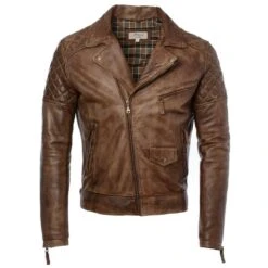 Leather Biker Jacket Timber : Soltau