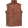 Leather Body Warmer Cognac: Massimo Gillet 1