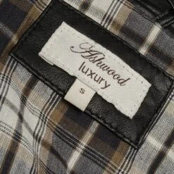 Leather Coat Black : Brontes -Luxe Style Central leather coat black brontes p251 1125 image