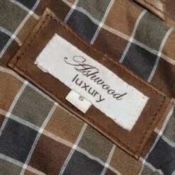 Leather Coat Timber : Brontes -Luxe Style Central leather coat timber brontes p252 1120 image