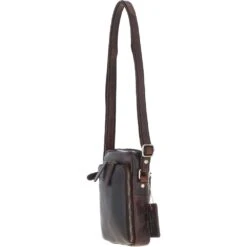 Leather Crossbody Smartphone Bag Brown: K-41 -Luxe Style Central leather crossbody smartphone bag brown k 41 p7319 26858 image
