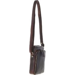 Leather Crossbody Smartphone Bag Brown: K-41 -Luxe Style Central leather crossbody smartphone bag brown k 41 p7319 26860 image