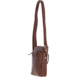 Leather Crossbody Smartphone Bag Chestnut: K-41 -Luxe Style Central leather crossbody smartphone bag chestnut k 41 p7320 26863 image