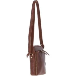 Leather Crossbody Smartphone Bag Chestnut: K-41 -Luxe Style Central leather crossbody smartphone bag chestnut k 41 p7320 26865 image
