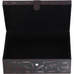 Leather Decorative Home Accessories Box Black/red: AGC-44 -Luxe Style Central leather decorative home accessories box black red agc 44 p7824 28355 image