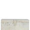 Leather Decorative Home Accessories Box Hair-on Hide White Gold: AGC-46 -Luxe Style Central leather decorative home accessories box hair on hide white gold agc 46 p7815 28366 image