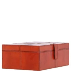 Leather Decorative Home Accessories Box Tan: AGC-34 -Luxe Style Central leather decorative home accessories box tan agc 34 p7819 28424 image