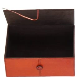 Leather Decorative Home Accessories Box Tan: AGC-35 -Luxe Style Central leather decorative home accessories box tan agc 35 p7820 28403 image