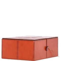 Leather Decorative Home Accessories Box Tan: AGC-35 -Luxe Style Central leather decorative home accessories box tan agc 35 p7820 28406 image