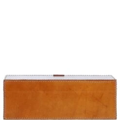 Leather Decorative Home Accessories Box Tan: AGC-87 -Luxe Style Central leather decorative home accessories box tan agc 87 p7805 28303 image