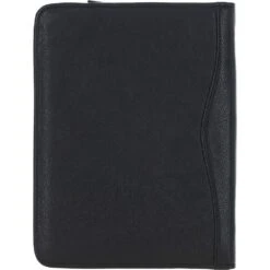 Leather Document Holder Black : A4 Sleeve -Luxe Style Central leather document holder black a4 sleeve p7594 27451 image