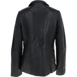 Leather Jacket Black/app : Marabelle -Luxe Style Central leather jacket black app marabelle p1000 18534 image