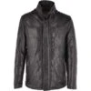 Leather Jacket Black : Ben -Luxe Style Central leather jacket black ben p3017 13333 image