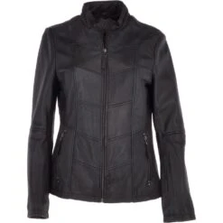 Leather Jacket Black/ddy : Isla