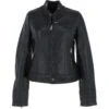 Leather Jacket Black : Essen -Luxe Style Central leather jacket black essen p362 18488 image