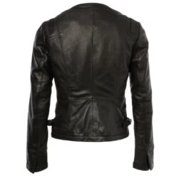 Leather Jacket Black : Helena -Luxe Style Central leather jacket black helena p265 1193 image