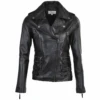 Leather Jacket Black : Ruby -Luxe Style Central leather jacket black ruby p485 1852 image