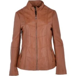 Leather Jacket Cognac/ddy : Isla