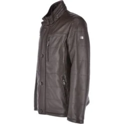 Leather Jacket Dark Brown : Ben -Luxe Style Central leather jacket dark brown ben p1499 13330 image