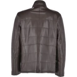 Leather Jacket Dark Brown : Ben -Luxe Style Central leather jacket dark brown ben p1499 13331 image