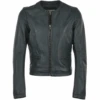 Leather Jacket Green : Alisa