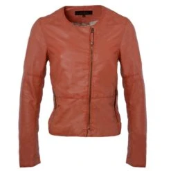 Leather Jacket Lt.red : Chloe