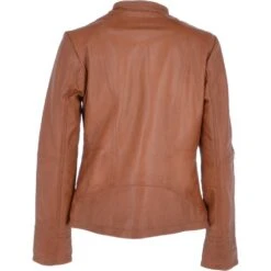 Leather Jacket Tan/nap: Infinity -Luxe Style Central leather jacket tan nap infinity p3740 16188 image
