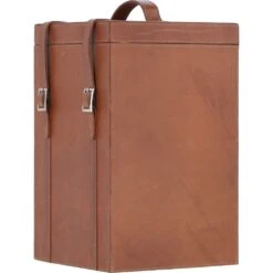 Leather Quadro Wine Bottle Holder Tan: AGC-62 -Luxe Style Central leather quadro wine bottle holder tan agc 62 p7800 28290 image