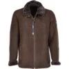 Leather Sheepskin Flying Jacket Brown: Anton -Luxe Style Central leather sheepskin flying jacket brown anton p3054 13476 image