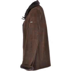 Leather Sheepskin Flying Jacket Brown: Anton -Luxe Style Central leather sheepskin flying jacket brown anton p3054 13477 image