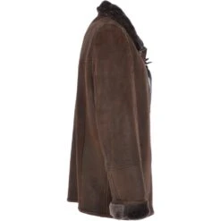 Leather Sheepskin Flying Jacket Brown: Anton -Luxe Style Central leather sheepskin flying jacket brown anton p3054 13479 image