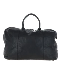 Leather Travel Holdall Black : Dylan -Luxe Style Central leather travel holdall black dylan p6182 22213 image