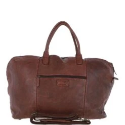 Leather Travel Holdall Brandy : Dylan
