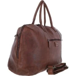 Leather Travel Holdall Brandy : Dylan -Luxe Style Central leather travel holdall brandy dylan p6198 22278 image